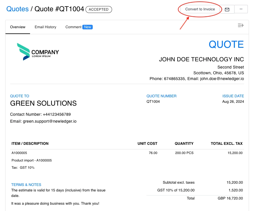 Auto-Convert Quotes to Contracts & Invoices: Streamline Sales Workflow